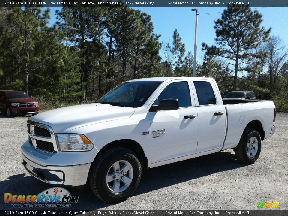 2019 Ram 1500 Classic Tradesman Quad Cab 4x4 Bright White / Black/Diesel Gray Photo #1