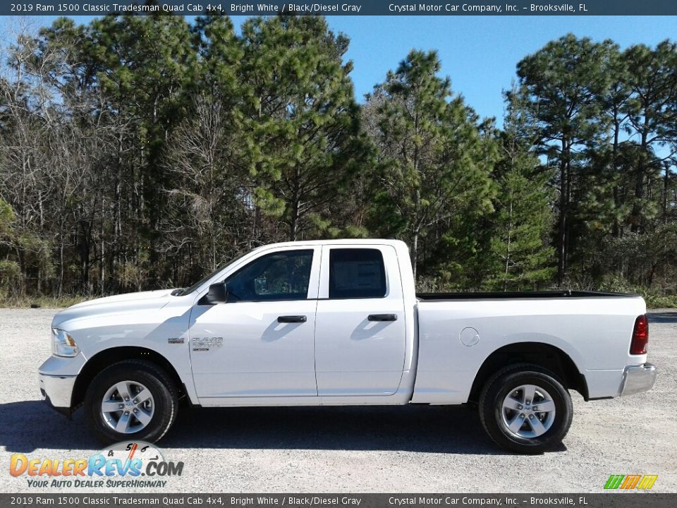 2019 Ram 1500 Classic Tradesman Quad Cab 4x4 Bright White / Black/Diesel Gray Photo #2