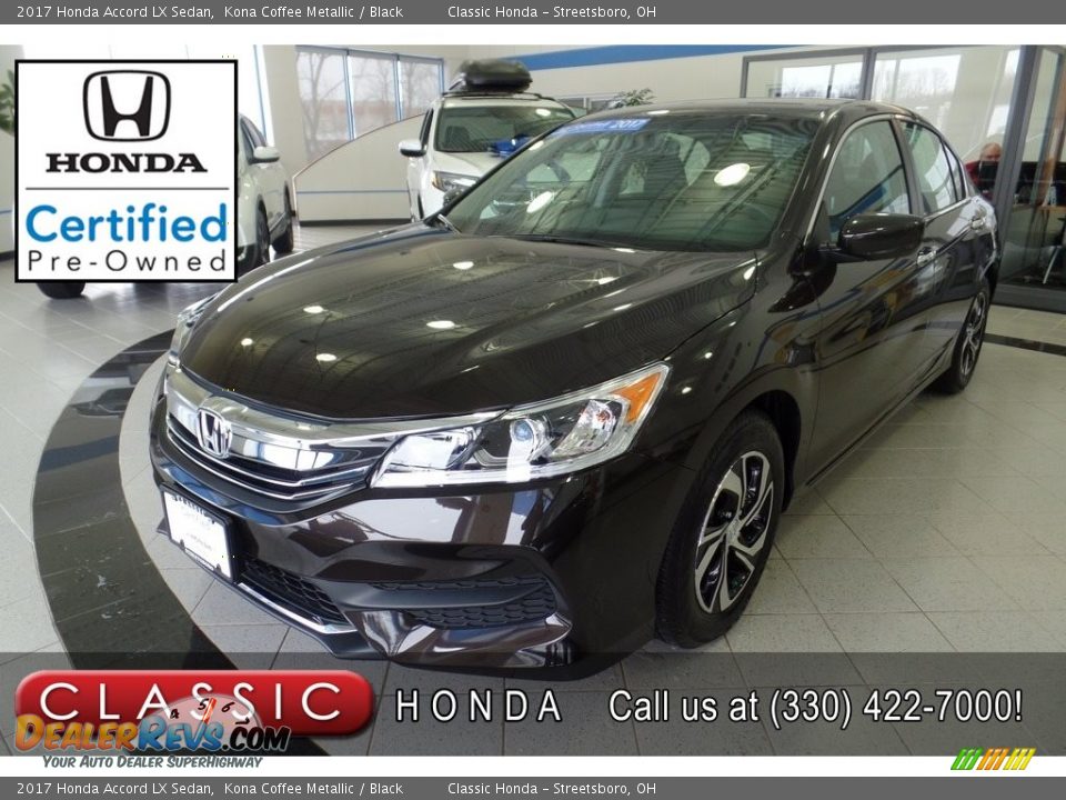 2017 Honda Accord LX Sedan Kona Coffee Metallic / Black Photo #1