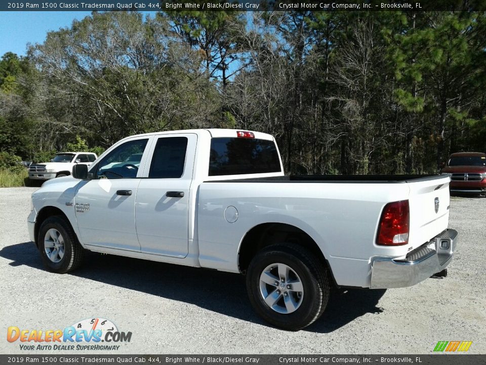 2019 Ram 1500 Classic Tradesman Quad Cab 4x4 Bright White / Black/Diesel Gray Photo #3