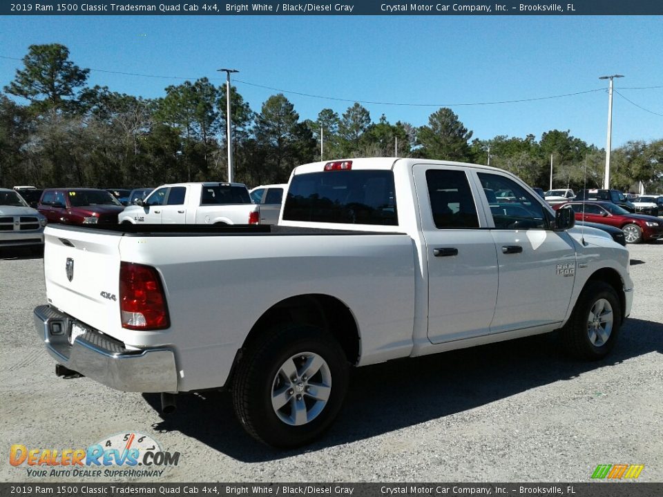 2019 Ram 1500 Classic Tradesman Quad Cab 4x4 Bright White / Black/Diesel Gray Photo #5