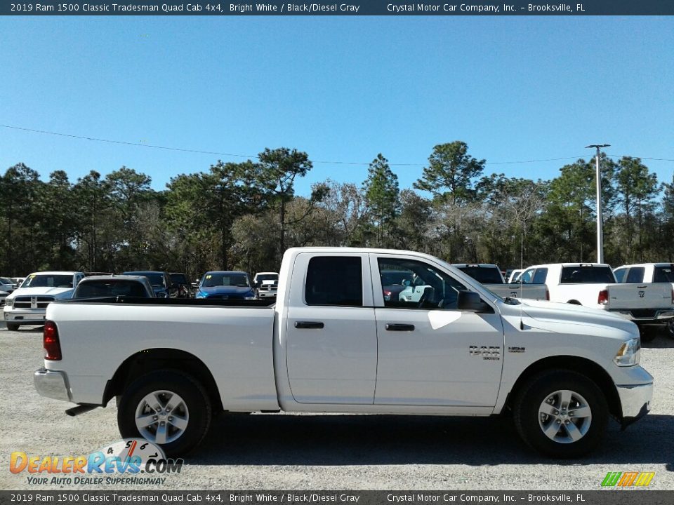 2019 Ram 1500 Classic Tradesman Quad Cab 4x4 Bright White / Black/Diesel Gray Photo #6