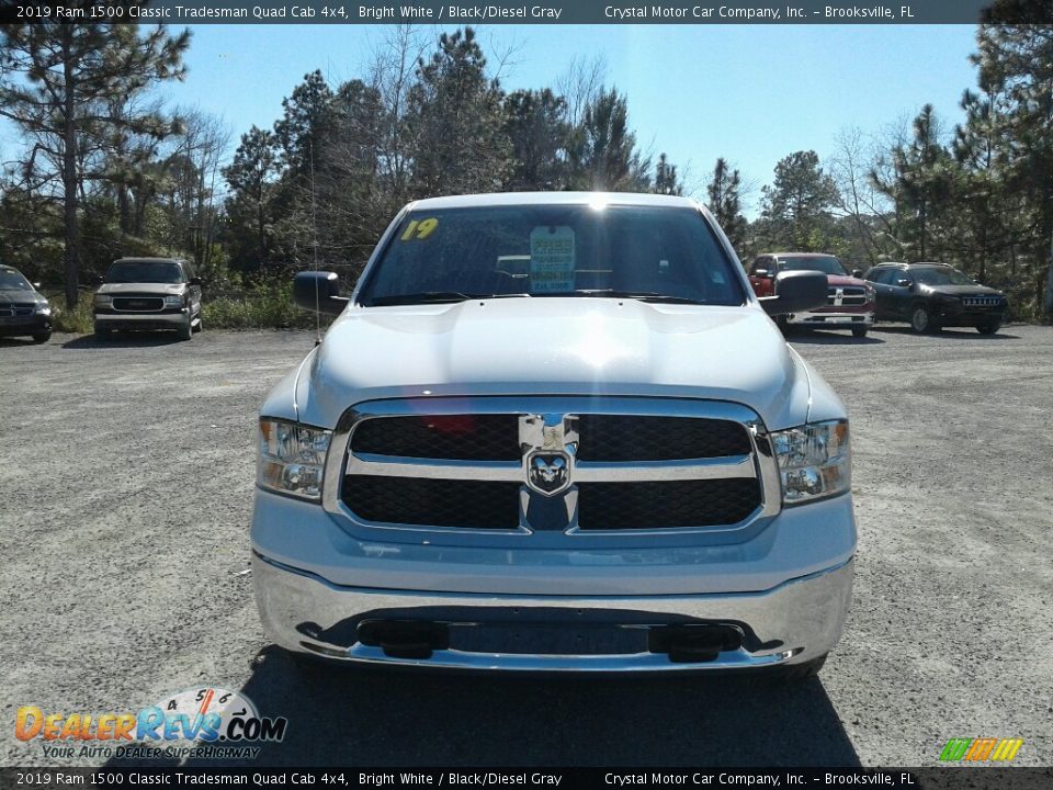 2019 Ram 1500 Classic Tradesman Quad Cab 4x4 Bright White / Black/Diesel Gray Photo #8