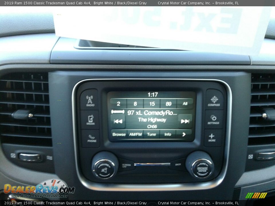 2019 Ram 1500 Classic Tradesman Quad Cab 4x4 Bright White / Black/Diesel Gray Photo #15