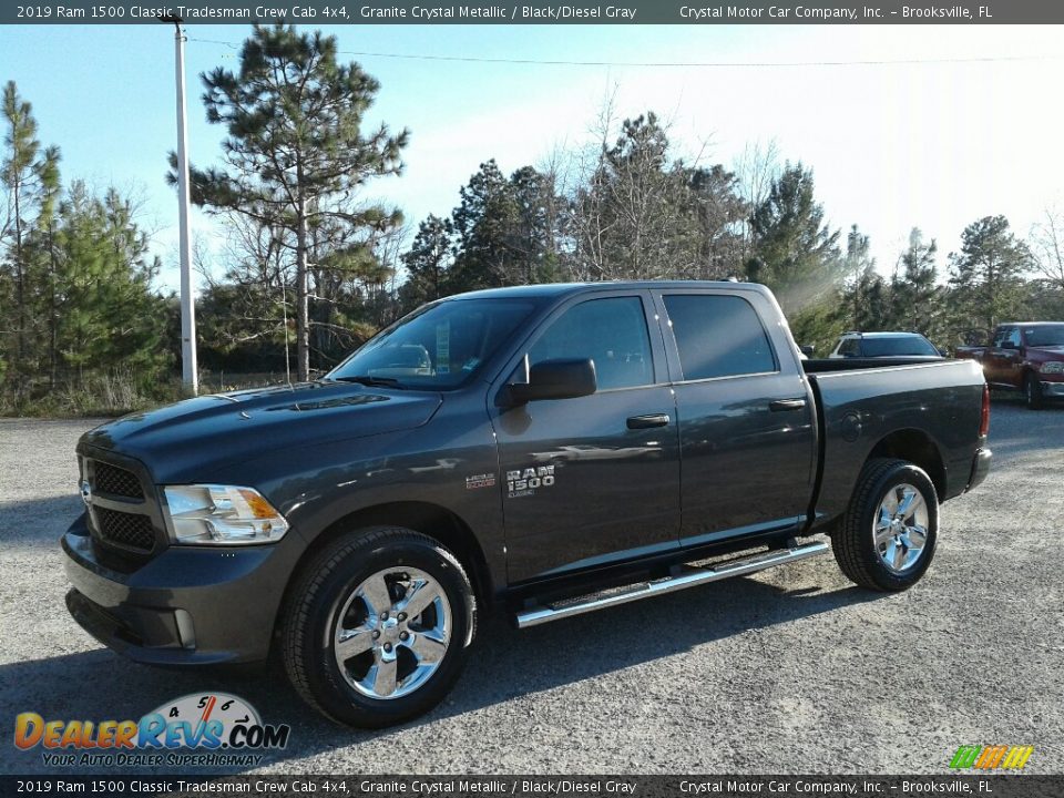 2019 Ram 1500 Classic Tradesman Crew Cab 4x4 Granite Crystal Metallic / Black/Diesel Gray Photo #1