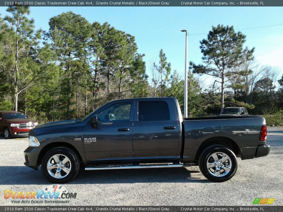 2019 Ram 1500 Classic Tradesman Crew Cab 4x4 Granite Crystal Metallic / Black/Diesel Gray Photo #2