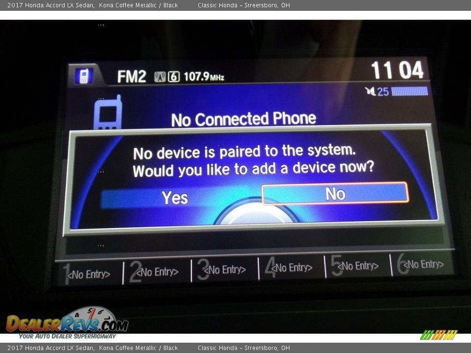 2017 Honda Accord LX Sedan Kona Coffee Metallic / Black Photo #34