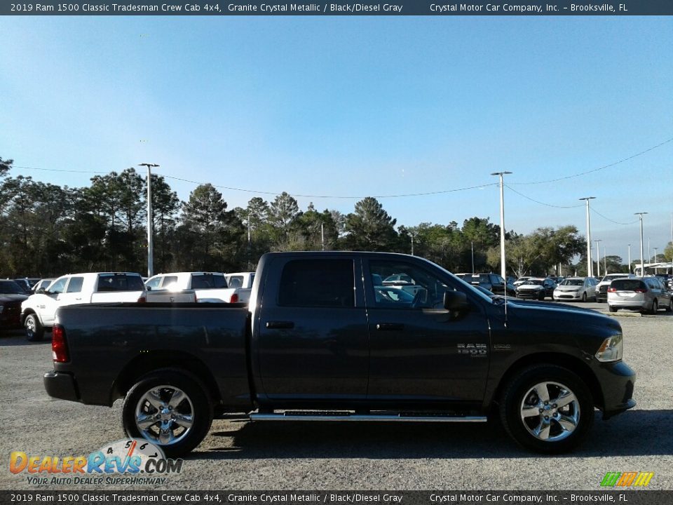 2019 Ram 1500 Classic Tradesman Crew Cab 4x4 Granite Crystal Metallic / Black/Diesel Gray Photo #6