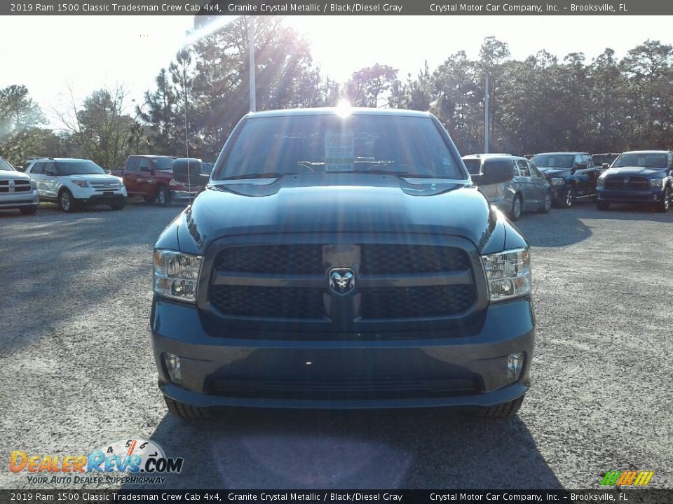 2019 Ram 1500 Classic Tradesman Crew Cab 4x4 Granite Crystal Metallic / Black/Diesel Gray Photo #8