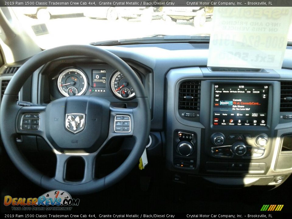 2019 Ram 1500 Classic Tradesman Crew Cab 4x4 Granite Crystal Metallic / Black/Diesel Gray Photo #13