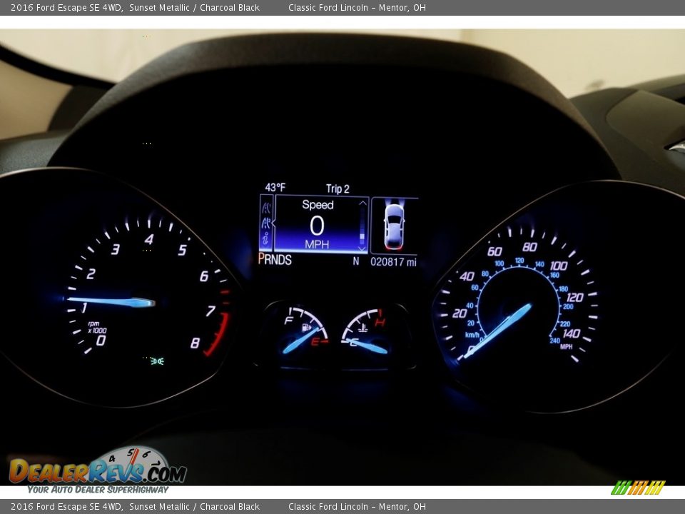 2016 Ford Escape SE 4WD Sunset Metallic / Charcoal Black Photo #8