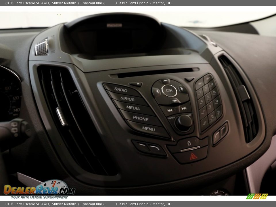 2016 Ford Escape SE 4WD Sunset Metallic / Charcoal Black Photo #9