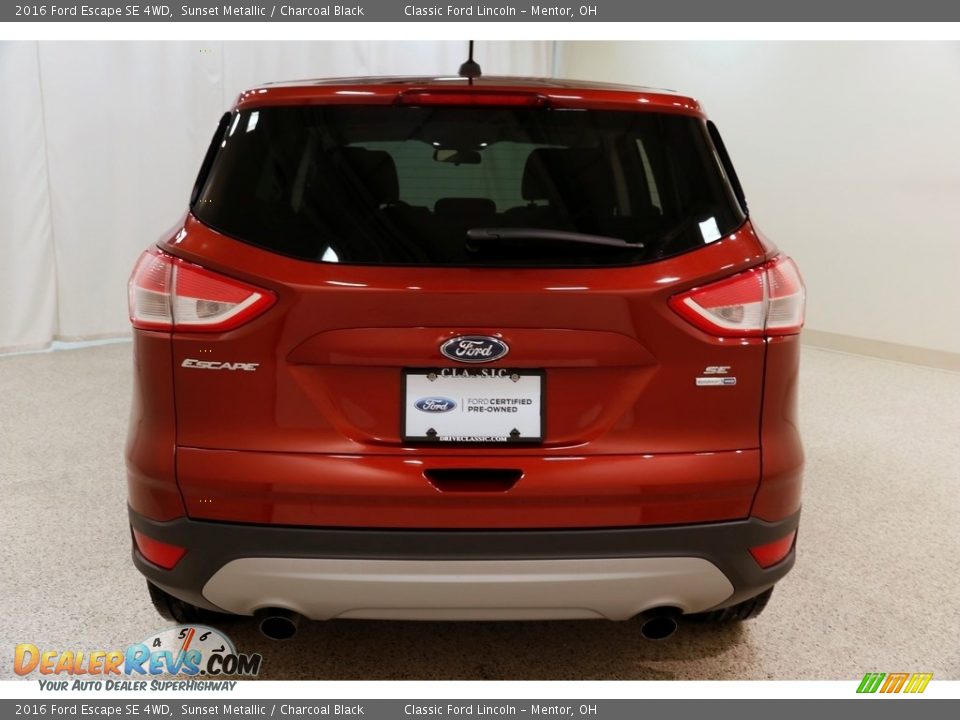 2016 Ford Escape SE 4WD Sunset Metallic / Charcoal Black Photo #15