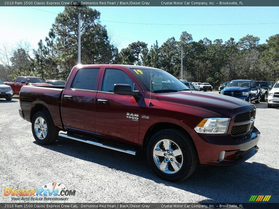 2019 Ram 1500 Classic Express Crew Cab Delmonico Red Pearl / Black/Diesel Gray Photo #7