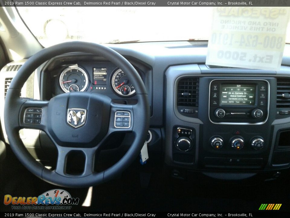 2019 Ram 1500 Classic Express Crew Cab Delmonico Red Pearl / Black/Diesel Gray Photo #13