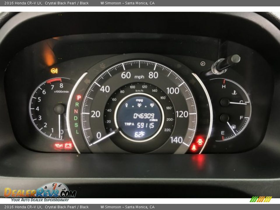 2016 Honda CR-V LX Crystal Black Pearl / Black Photo #21