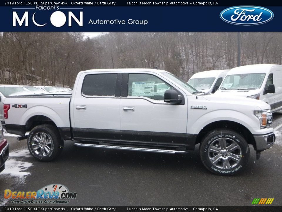 2019 Ford F150 XLT SuperCrew 4x4 Oxford White / Earth Gray Photo #1