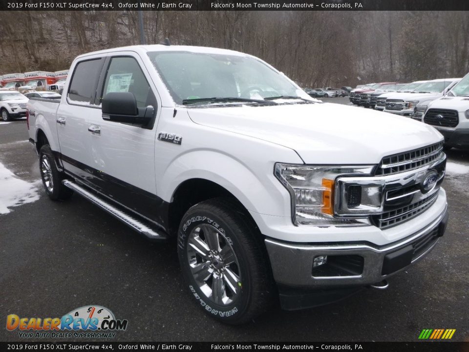 2019 Ford F150 XLT SuperCrew 4x4 Oxford White / Earth Gray Photo #2