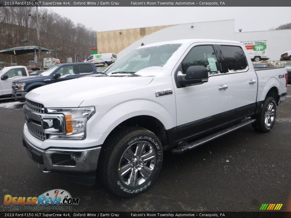 2019 Ford F150 XLT SuperCrew 4x4 Oxford White / Earth Gray Photo #4