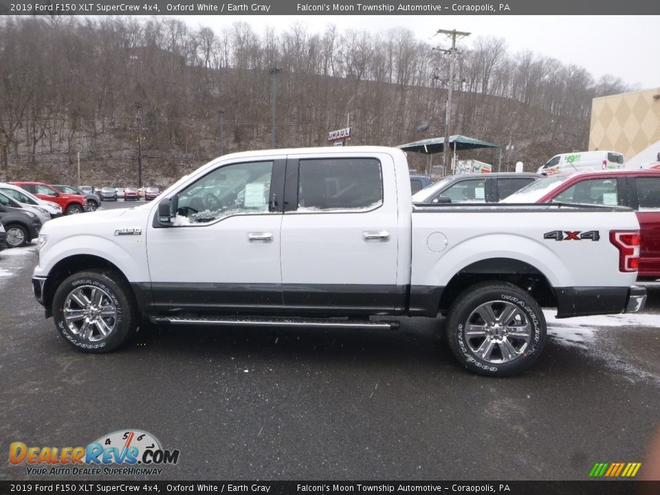 2019 Ford F150 XLT SuperCrew 4x4 Oxford White / Earth Gray Photo #5