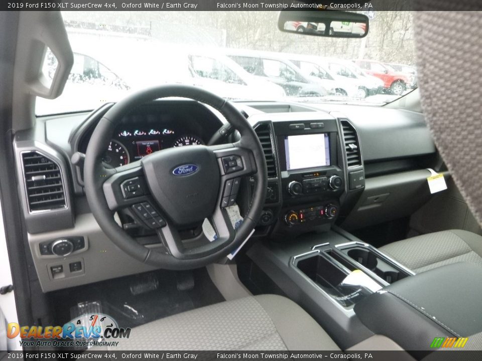 2019 Ford F150 XLT SuperCrew 4x4 Oxford White / Earth Gray Photo #9