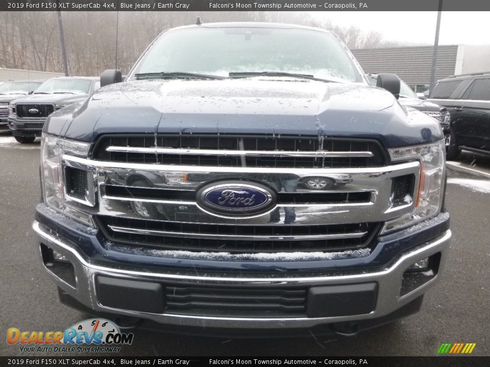 2019 Ford F150 XLT SuperCab 4x4 Blue Jeans / Earth Gray Photo #4