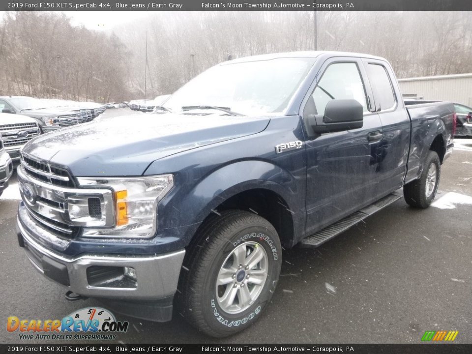 2019 Ford F150 XLT SuperCab 4x4 Blue Jeans / Earth Gray Photo #5