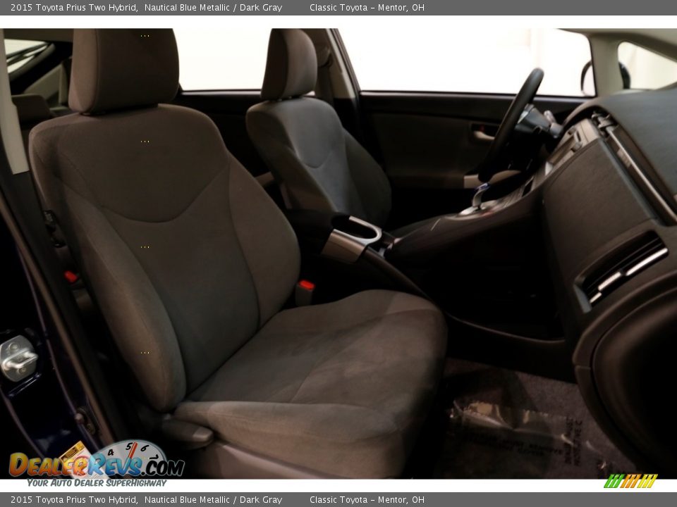 2015 Toyota Prius Two Hybrid Nautical Blue Metallic / Dark Gray Photo #15