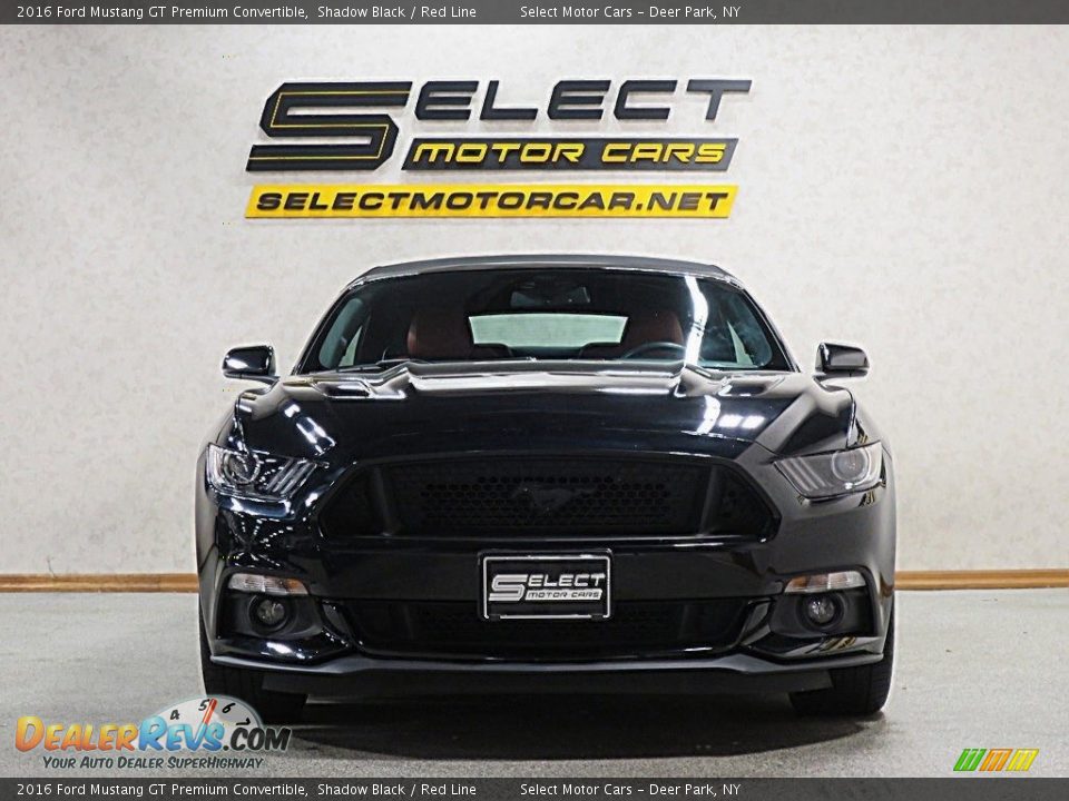 2016 Ford Mustang GT Premium Convertible Shadow Black / Red Line Photo #2