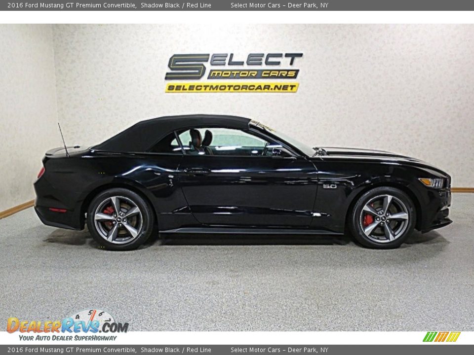2016 Ford Mustang GT Premium Convertible Shadow Black / Red Line Photo #4