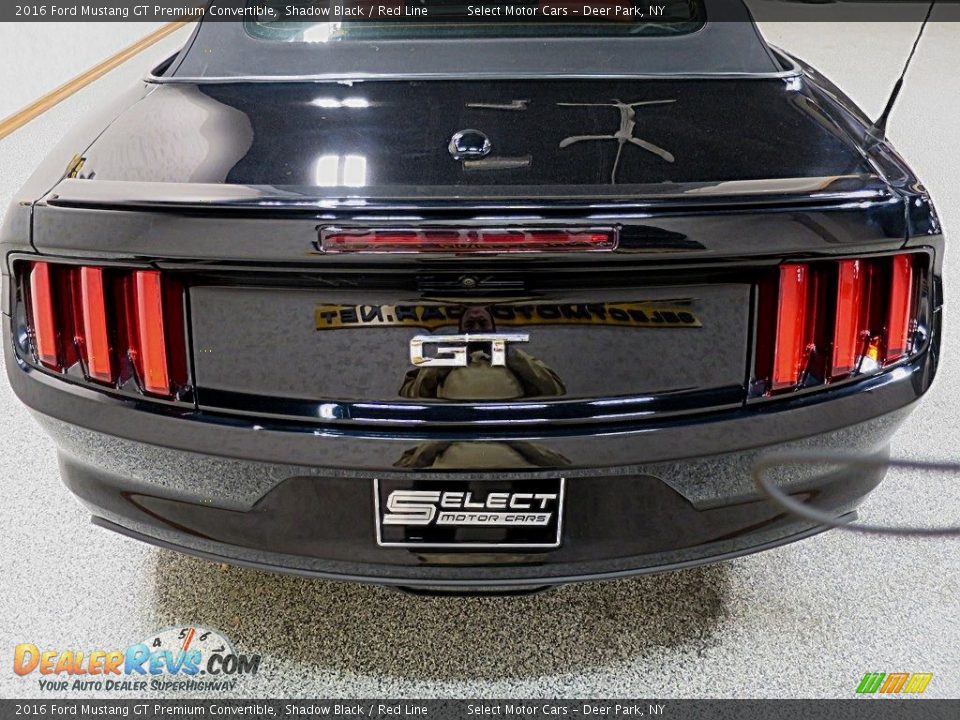 2016 Ford Mustang GT Premium Convertible Shadow Black / Red Line Photo #5