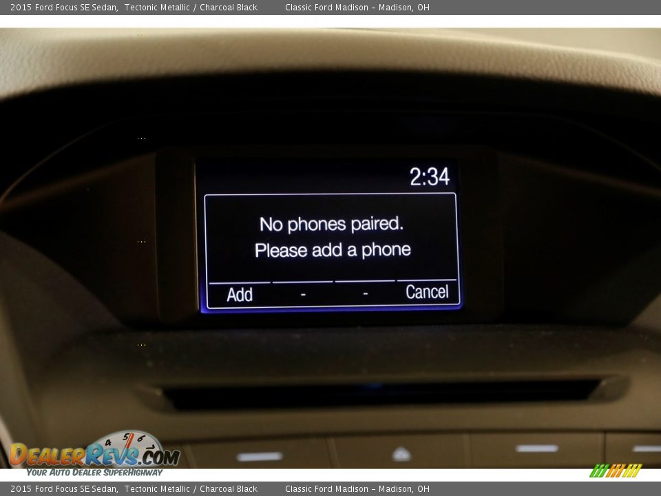 2015 Ford Focus SE Sedan Tectonic Metallic / Charcoal Black Photo #11