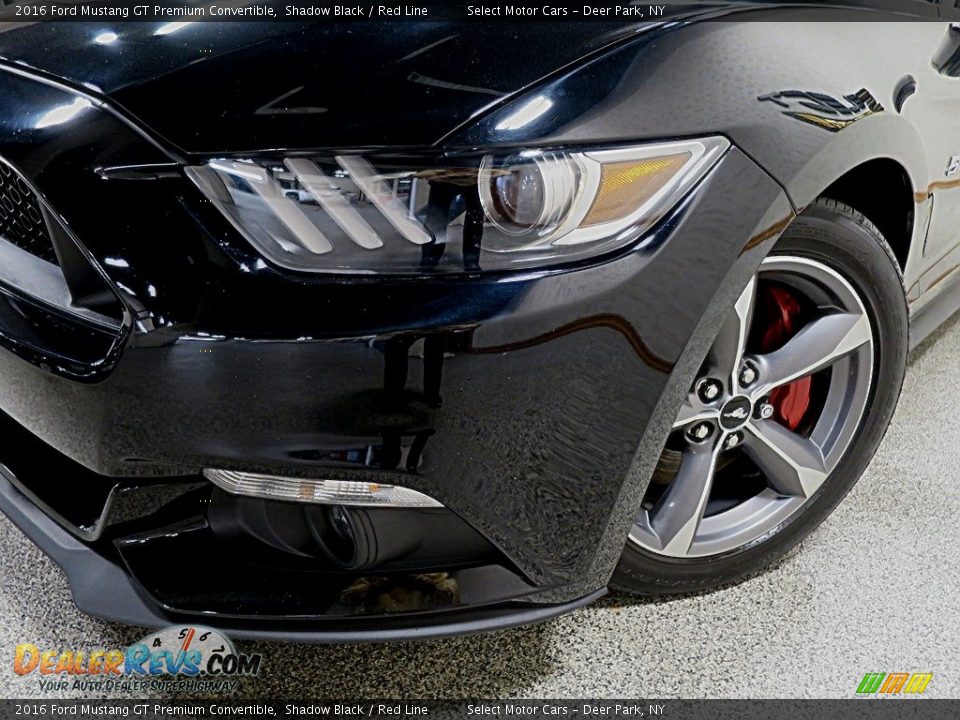 2016 Ford Mustang GT Premium Convertible Shadow Black / Red Line Photo #8