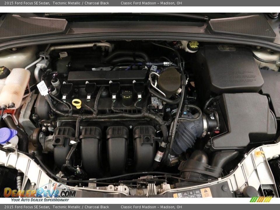 2015 Ford Focus SE Sedan Tectonic Metallic / Charcoal Black Photo #17