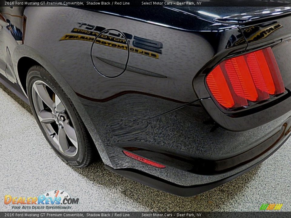 2016 Ford Mustang GT Premium Convertible Shadow Black / Red Line Photo #11