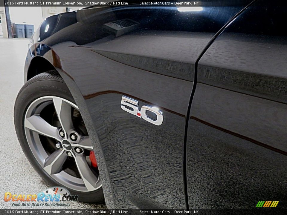 2016 Ford Mustang GT Premium Convertible Shadow Black / Red Line Photo #12