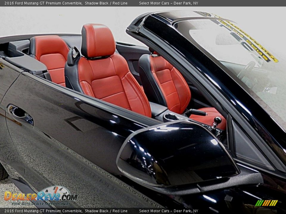 2016 Ford Mustang GT Premium Convertible Shadow Black / Red Line Photo #13