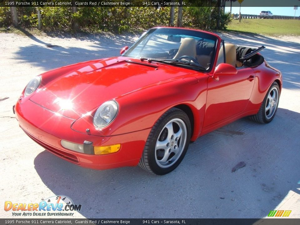 1995 Porsche 911 Carrera Cabriolet Guards Red / Cashmere Beige Photo #3