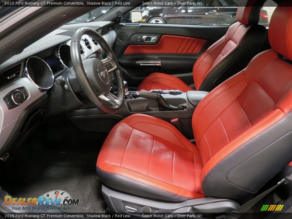 2016 Ford Mustang GT Premium Convertible Shadow Black / Red Line Photo #16