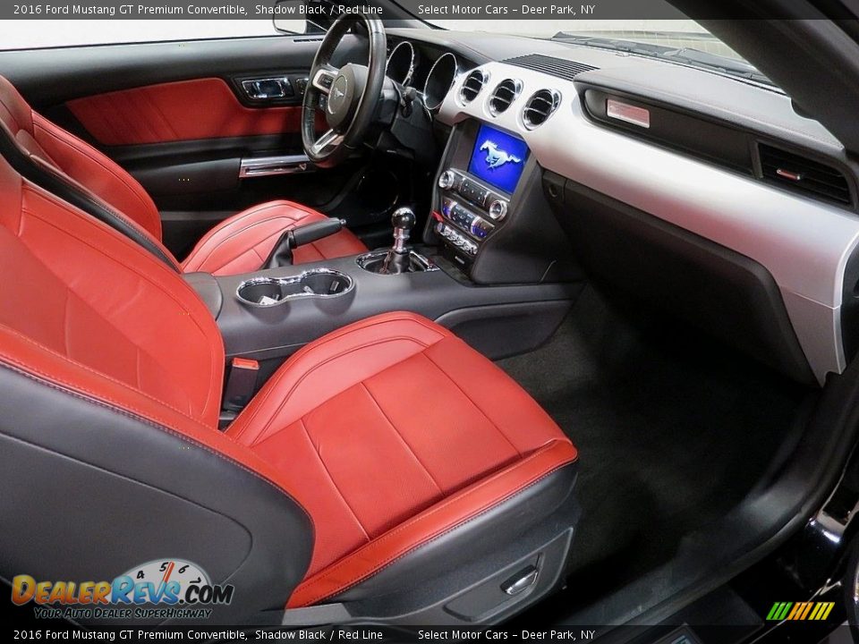 2016 Ford Mustang GT Premium Convertible Shadow Black / Red Line Photo #17