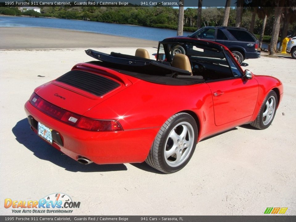 1995 Porsche 911 Carrera Cabriolet Guards Red / Cashmere Beige Photo #7