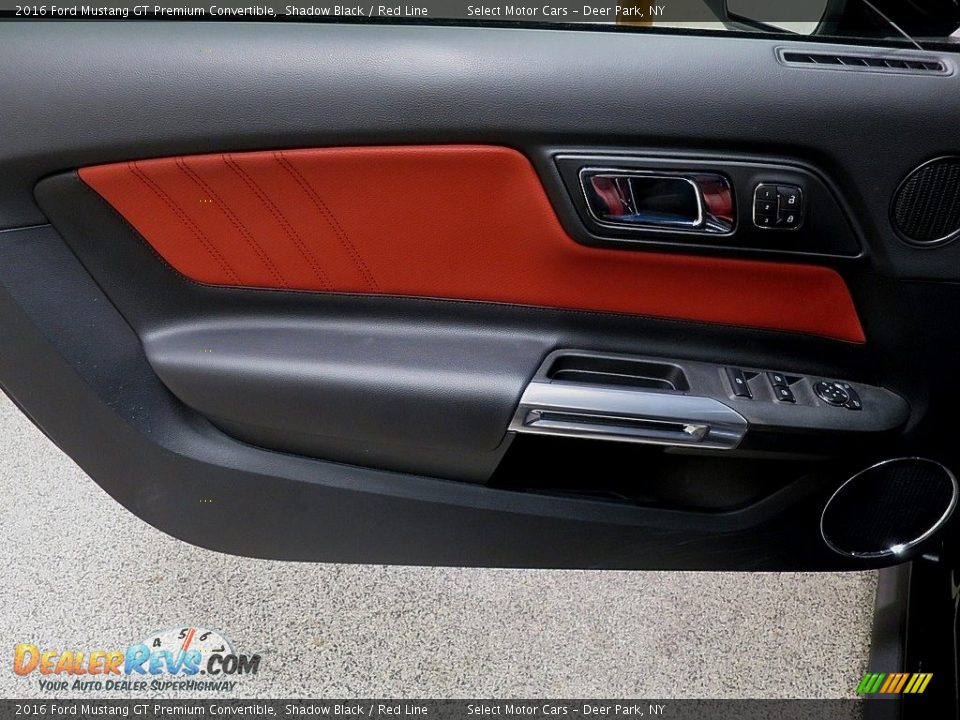 2016 Ford Mustang GT Premium Convertible Shadow Black / Red Line Photo #18