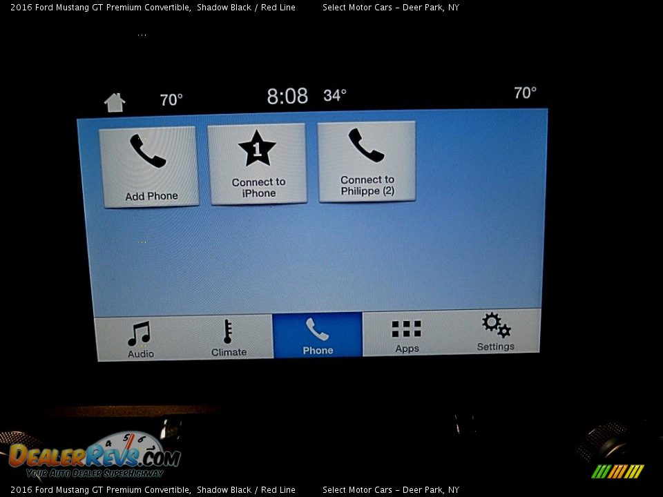 2016 Ford Mustang GT Premium Convertible Shadow Black / Red Line Photo #21