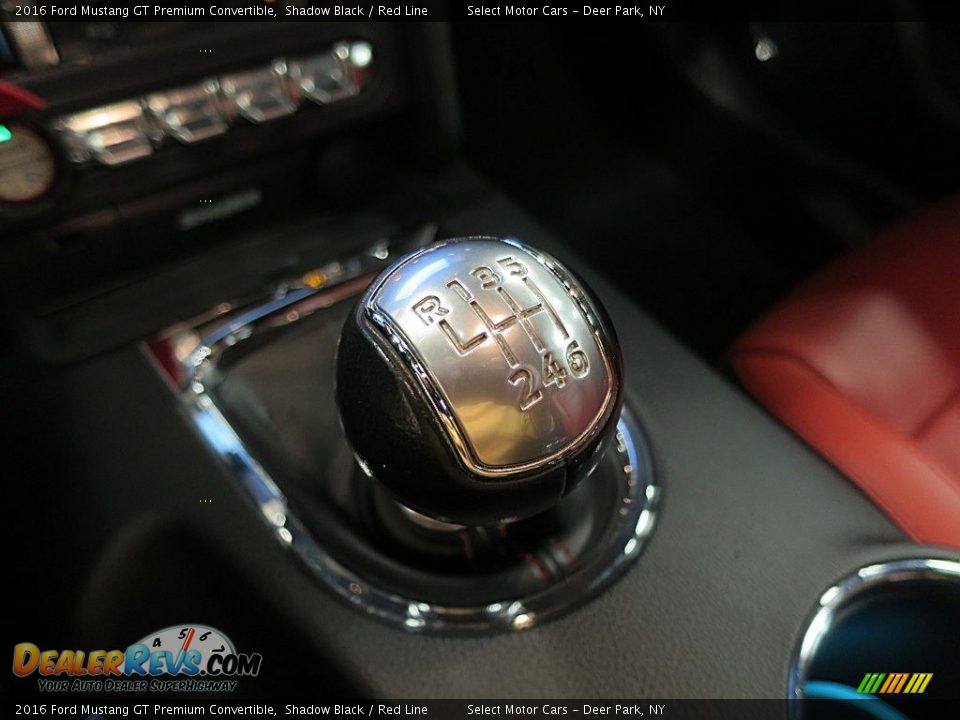 2016 Ford Mustang GT Premium Convertible Shadow Black / Red Line Photo #23