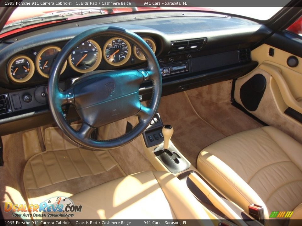 Front Seat of 1995 Porsche 911 Carrera Cabriolet Photo #12