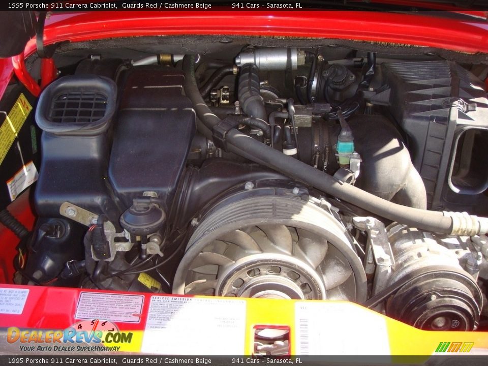 1995 Porsche 911 Carrera Cabriolet 3.6 Liter OHC 12V Flat 6 Cylinder Engine Photo #15