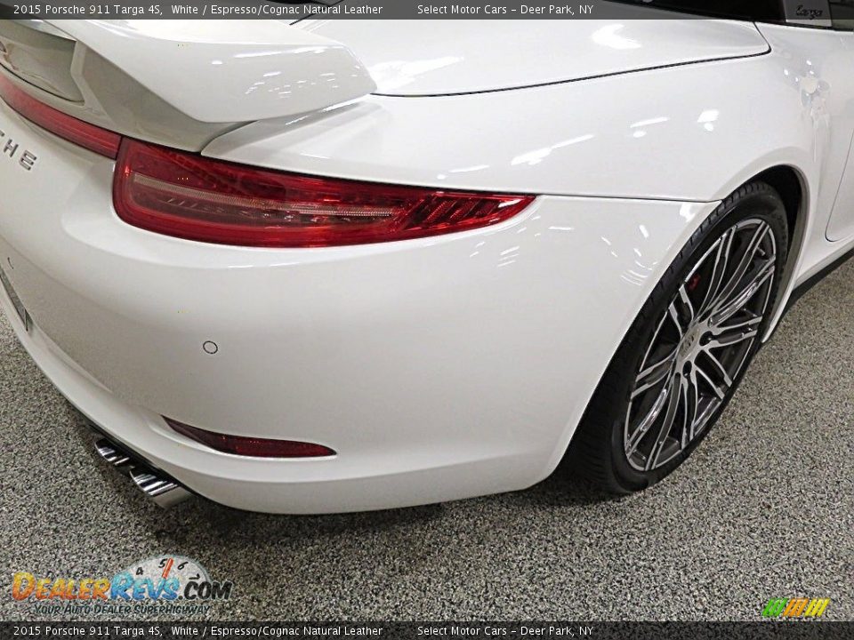 2015 Porsche 911 Targa 4S White / Espresso/Cognac Natural Leather Photo #7