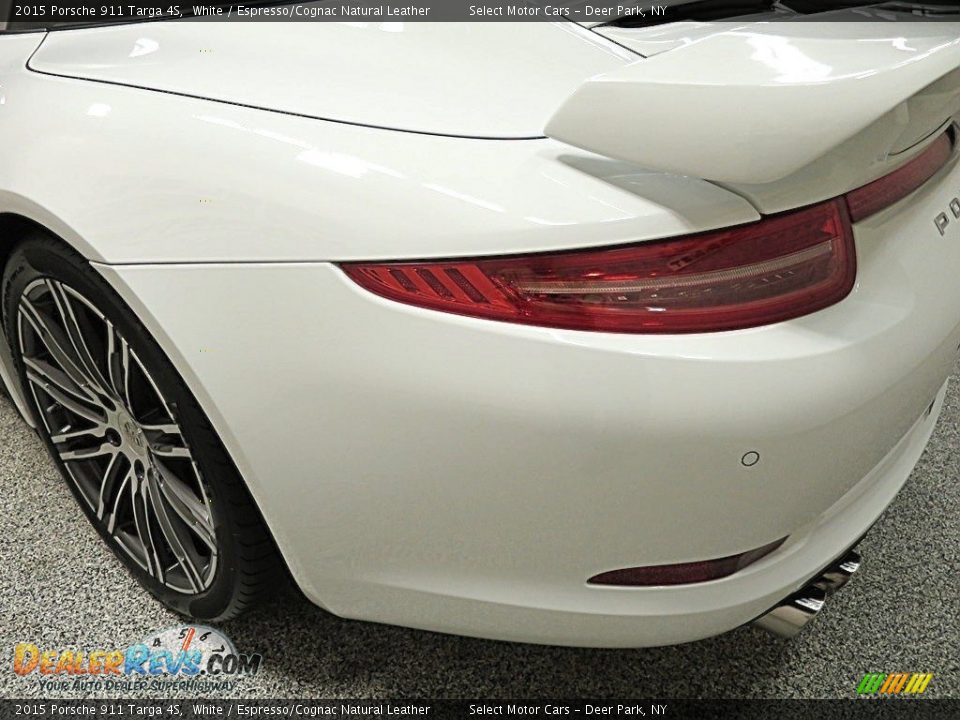 2015 Porsche 911 Targa 4S White / Espresso/Cognac Natural Leather Photo #8