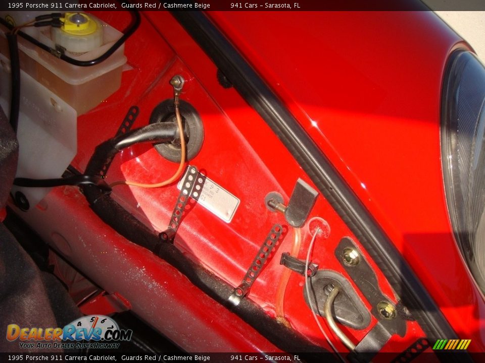 1995 Porsche 911 Carrera Cabriolet Guards Red / Cashmere Beige Photo #22