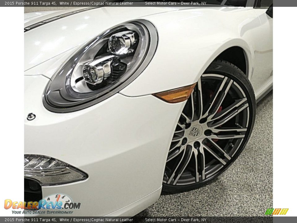 2015 Porsche 911 Targa 4S White / Espresso/Cognac Natural Leather Photo #10